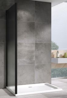 Душевая стенка ABBER Schwarzer Diamant S80BM 80см чёрный